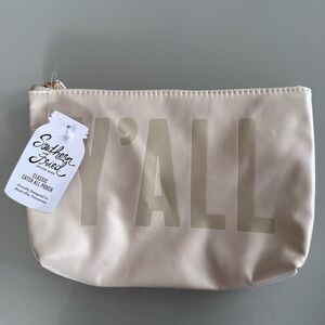 Y'all Cream Cosmetic Bag